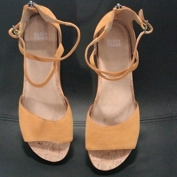 Eileen Fisher wedged Sandals size 9 - Picture 2 of 16